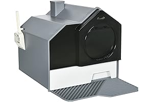 PawHut Top-Entry Litter Box with Kitty Litter Mat