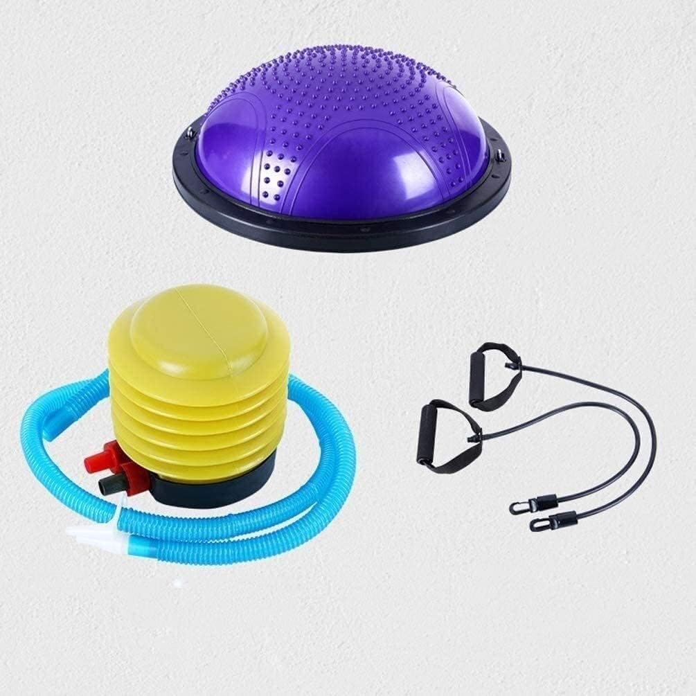 Fitness Ball Balance Training Ball Yoga Hemisphere With Resistance With Air Pump Non-slip Fitness Training Balance Ball