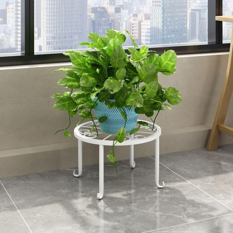 1 Pack Metal potted plant stand,rust-proof iron flower pot stand image 3