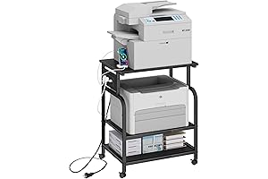 3-Tier Printer Stand with Power Outlets and USB Ports: The Ultimate Printing Solution