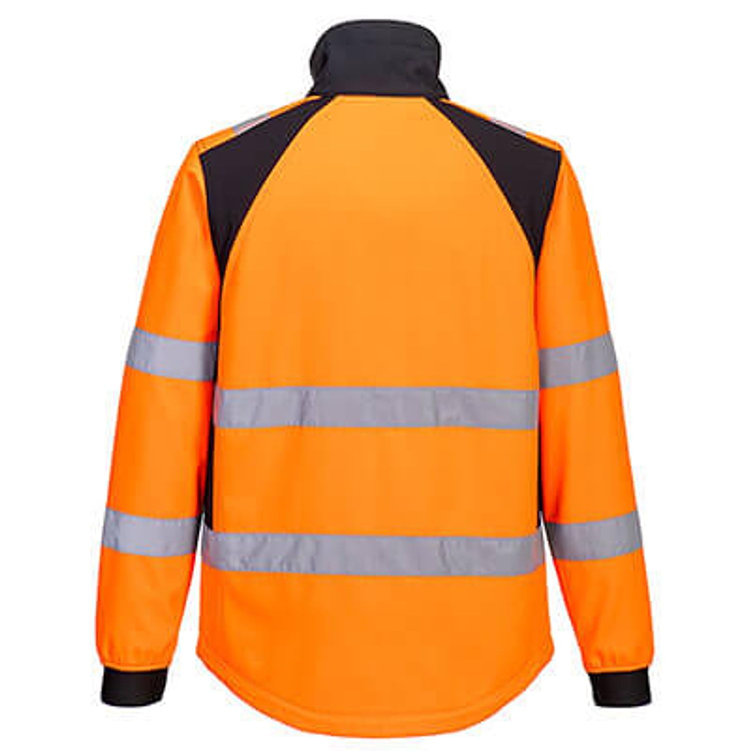Portwest Chaqueta de Alta Visibilidad impermeable de tejido ecológico, detalle de cierre flúor CD875