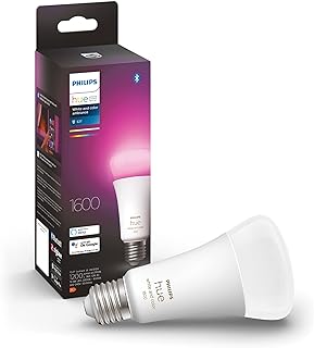 Philips Hue - Bombilla LED Inteligente, A67 E27, Luz Blanca y de Colores, 13W (Eq.100W) 1600 lúmens, Compatible con Alexa y Google Home