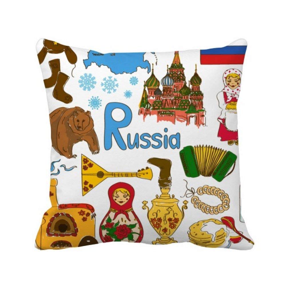Housse de coussin drapeau russe pour protéger vos oreillers de salon