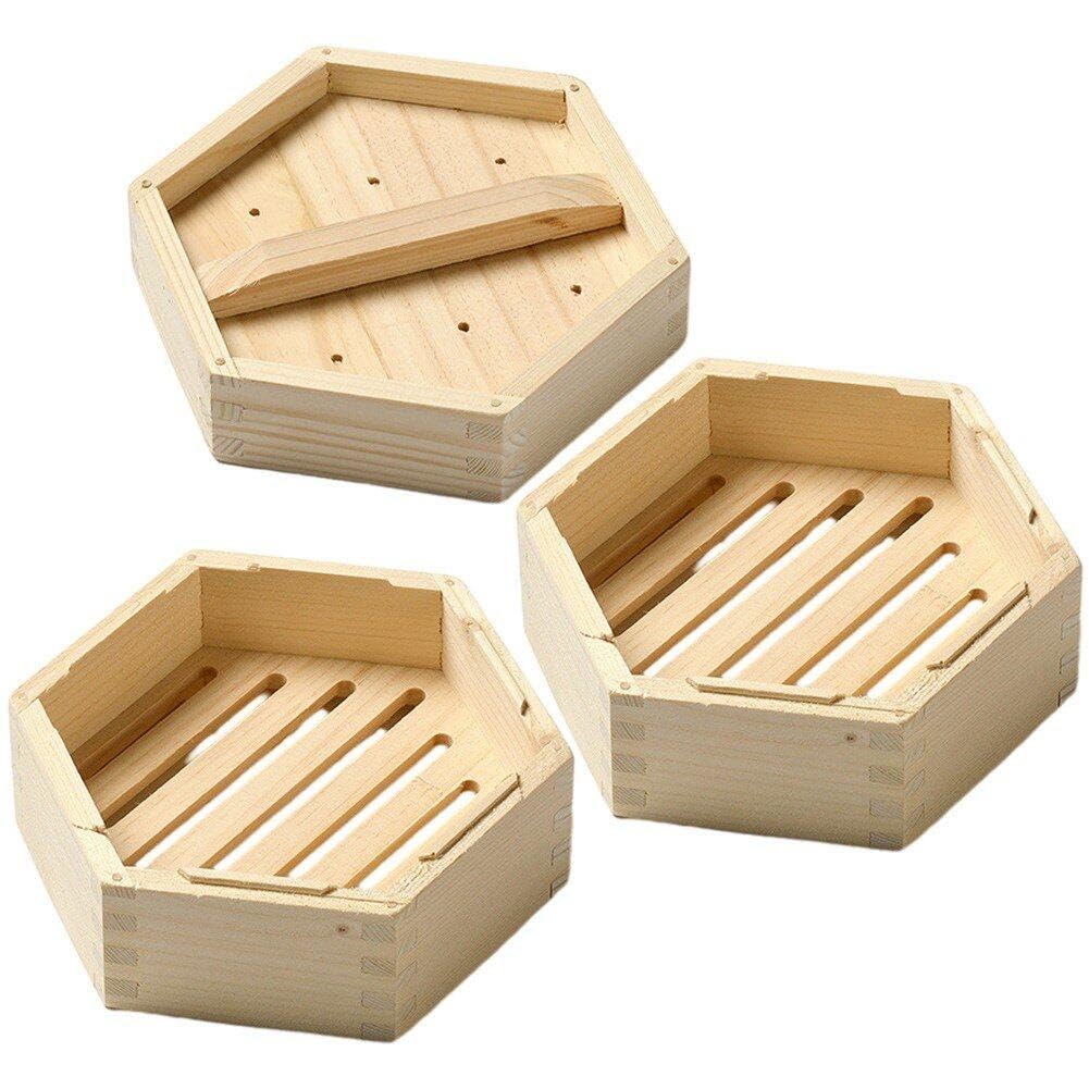 Cuiseur vapeur en bois Sanfly panier hexagonal pour dim sum et cuisine asiatique