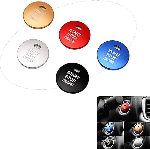 Tapa del botón de arranque y parada del motor de automóvil para Mazda 2 3 6 CX-3 CX-4 CX-5 CX-9 MX-5 Interruptor de arranque de encendido botón