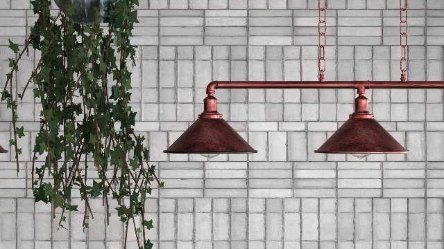 LEDSone Lampadario Sospensione Steampunk Con Tubo Acqua - Stile Industriale Retro, Ferro Rame, E27, Per Bar E Caffetteria