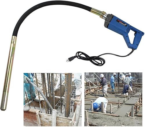 Vibrador de hormigón, 34HP 800W eléctrico de mano vibrador de hormigón de construcción vibrador de cemento removedor de burbujas de cemento+manguera