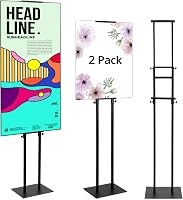 QWORK 2 darabos dupla oldalú plakáttartó szett, állítható információs állvány 12-210 cm - 2 stück 1
