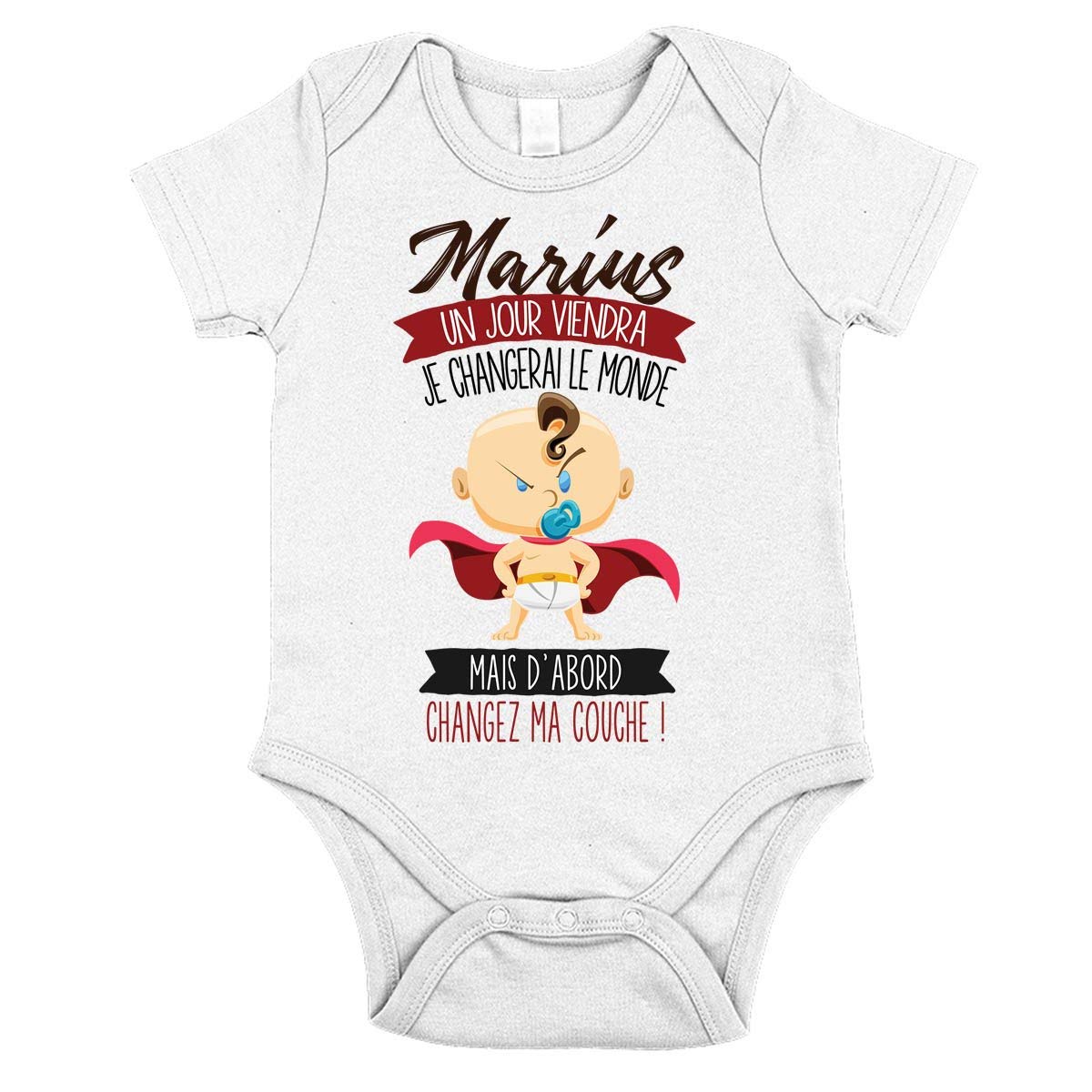 Planetee Body bébé Marius Humour