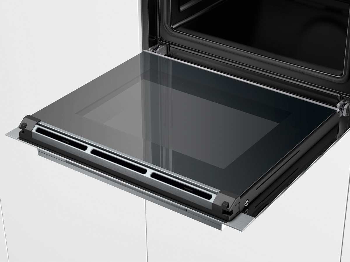 Forno A Microonde Combinato Siemens HM676G0S6 Da Incasso, 67L, Pirolitico, Nero, Display Touch TFT 3.7''