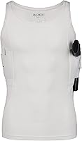 Vista 19 de Lilcreek Camisas de transporte ocultas de cuello redondo para hombres: ropa de transporte oculta encubierta con funda de pistola