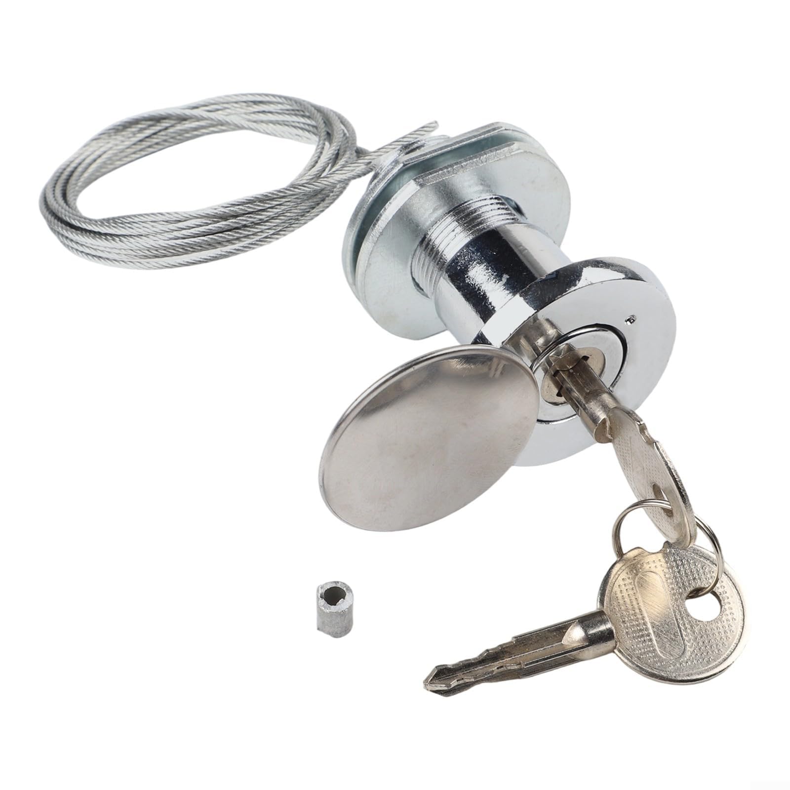 Kit di blocco per porta del garage con chiave, meccanismo a sgancio rapido per sostituzione manuale, compatibilità, struttura in filo di acciaio
