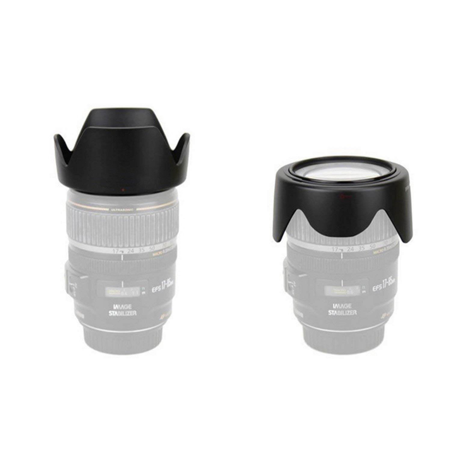 Pare-Soleil EW-60F Pour Canon EF-M 18-150mm - 55mm, Plastique ABS Noir