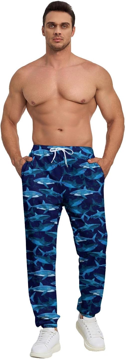 Sweatpants for Men Joggers Pant 3D Printed Sports Pants Workout Pants with 2 Side Pockets - Image 5