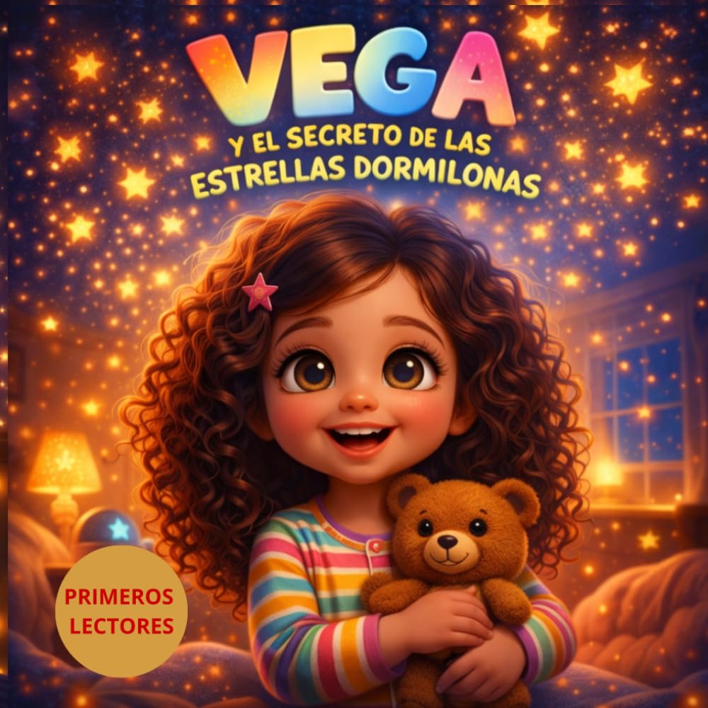 VEGA Y EL SECRETO DE LAS ESTRELLAS DORMILONAS: Cuento infantil para superar el miedo a dormir solo: Edición en LETRA DE MAYÚSCULAS para primeros lectores (5-7 años)