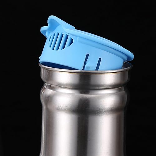 Miniatura 6 de Jarra de agua de acero inoxidable de 1 litro con tapa aislada, jarra de café térmica de acero inoxidable de doble pared al vacío, termo para café,