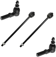 Vista 74 de TRQ - Juego de barras de acoplamiento delanteras interiores y exteriores