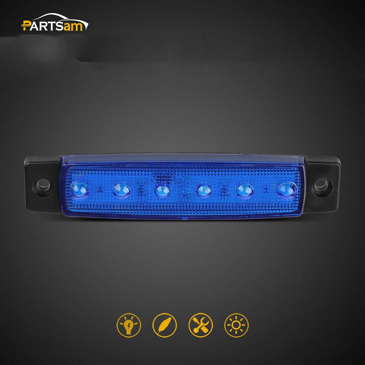 Partsam 6pcs Marine Boat Lights, Utility Led Interior Lights For Boat Deck Courtesy Transom Cockpit Light, 12v Waterproof Marine Boat Navigation Lights For Yacht Pontoon Kayak Utility Strip Lights : Sports & Outdoors