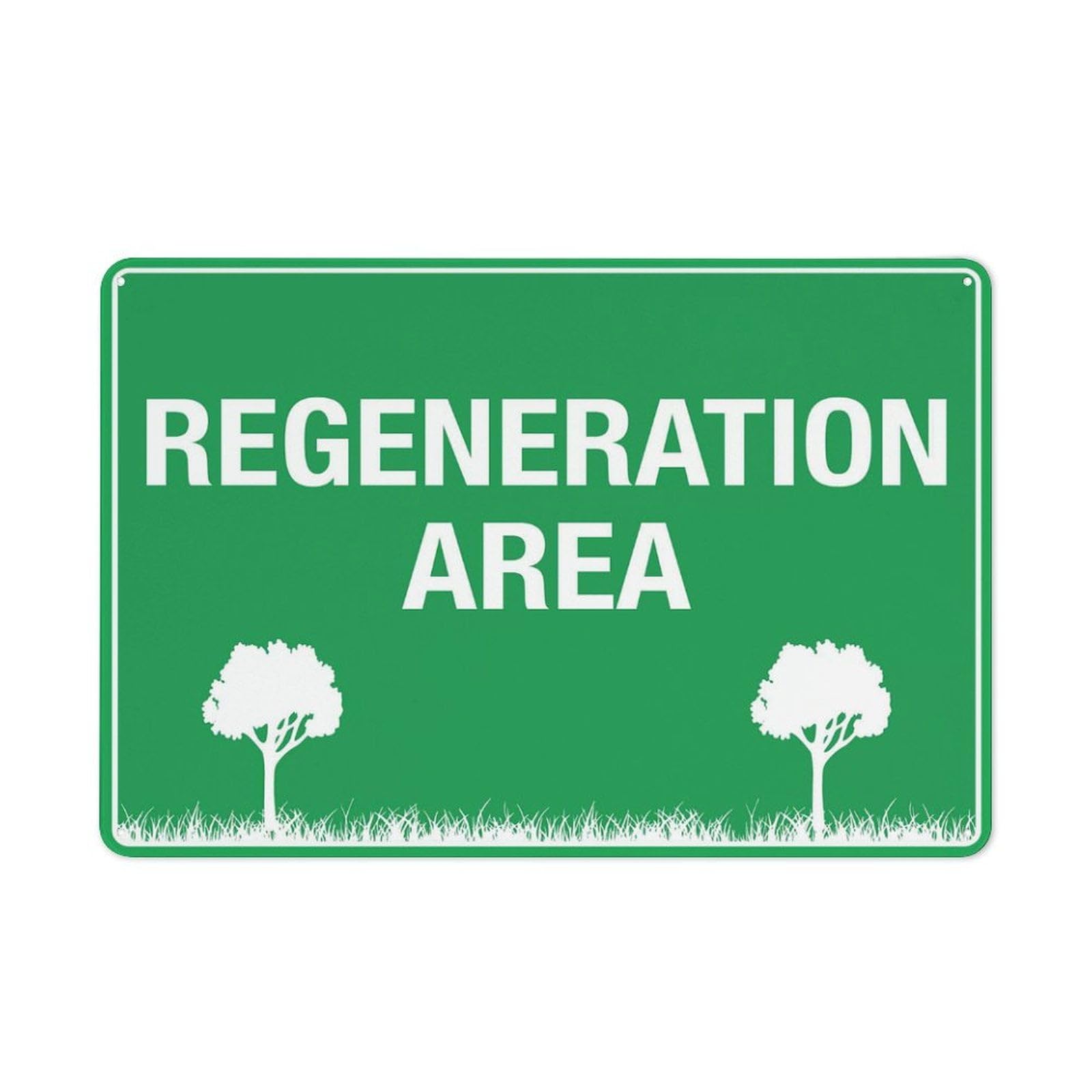 Regeneration Area for Cafe Home Living Room Bedroom Kitchen Garden Garage Cafe Bar Pub Tin Sign 8x12 Inch