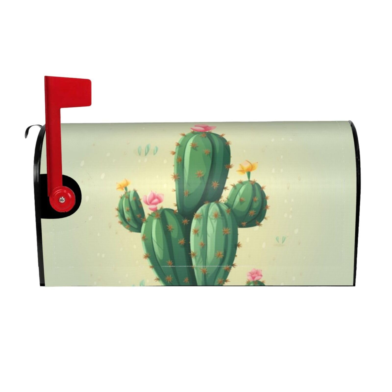 Housse de boîte aux lettres cadeau de crémaillère à motif cactus