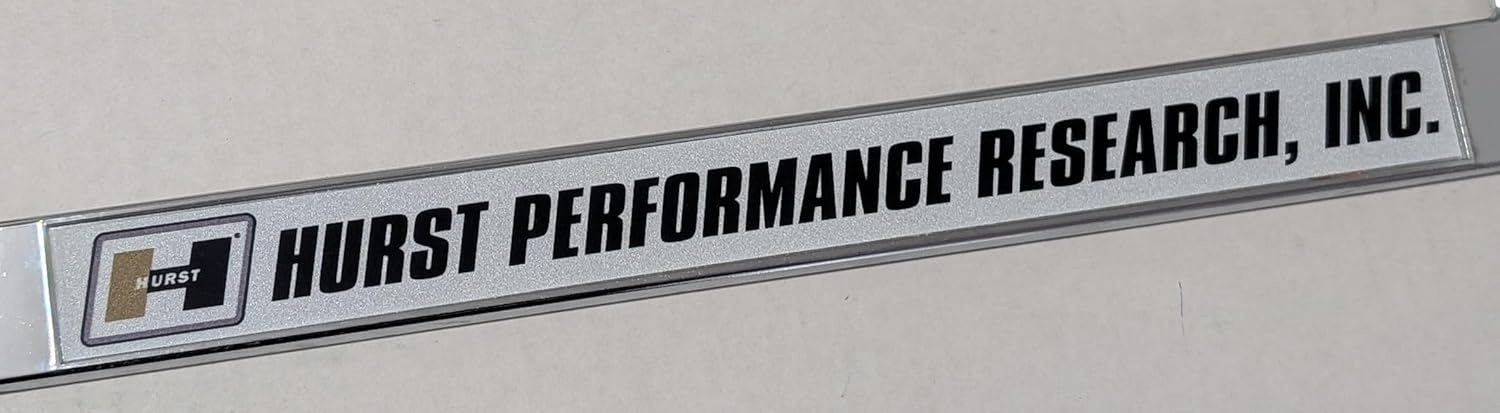 Hurst Performance Research License Plate Frame 12"X6"- Hurst/Olds GTO Mopar