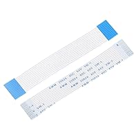 Vista 19 de uxcell Cable plano flexible, 30 mm, 1 mm de distancia entre conductores, 4 pines, cables FPC y FFC de cinta flexible para televisor LCD, audio