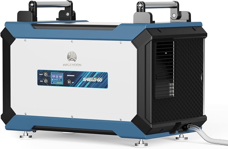 145 Pint Crawl Space/Basement Dehumidifier with Drain Hose | Commercial Dehumidifiers for Large Space, Industrial, Water Damage, Auto Defrost, Quiet, Compact, 5 Years Limited Warranty
