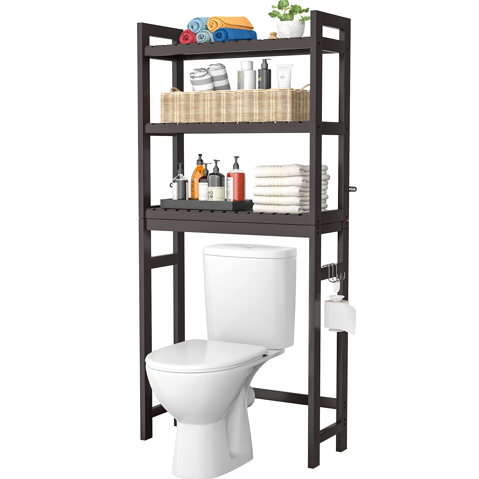Buy Homykic Over The Toilet Storage, Bamboo 3Tier OverTheToilet