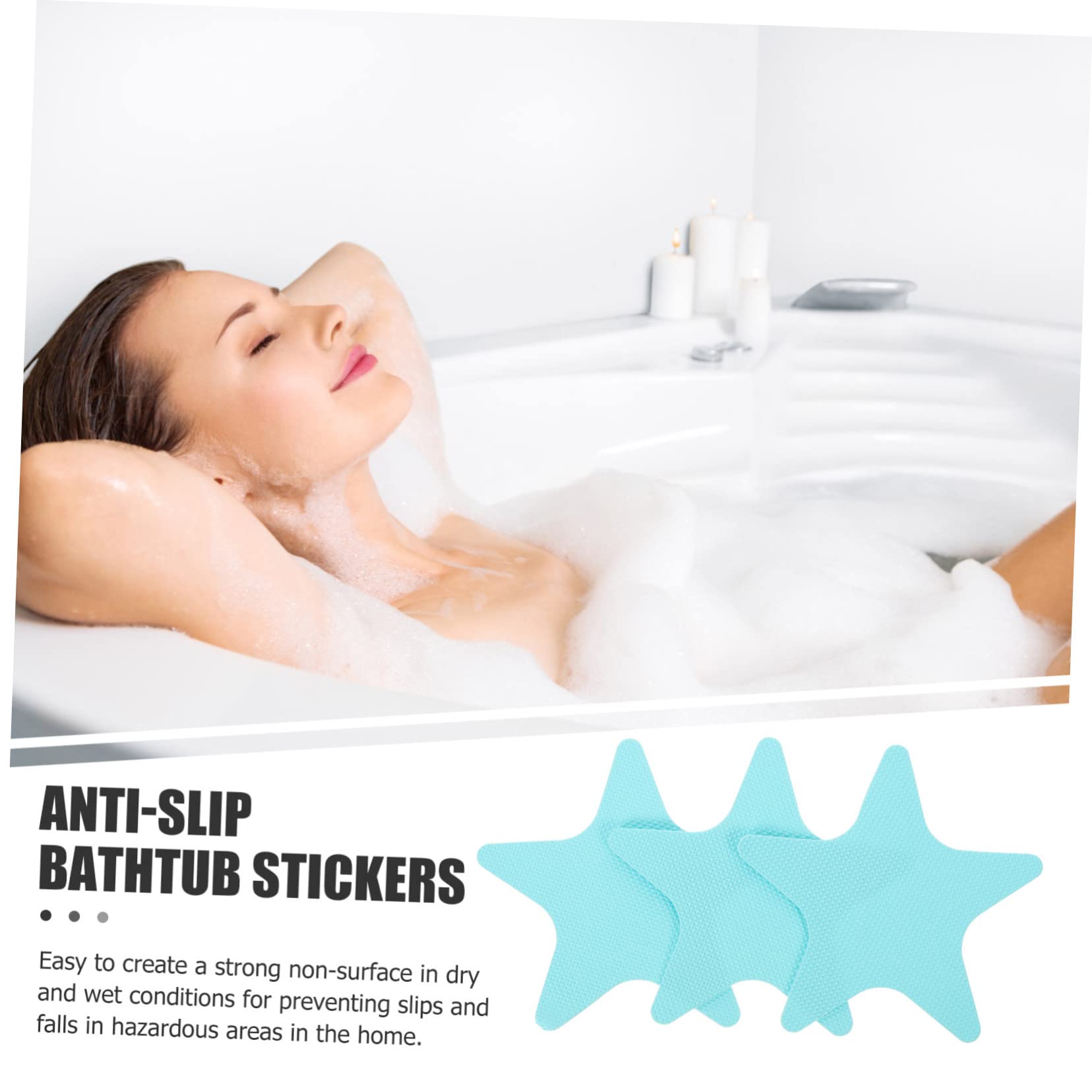 TOPBATHY 5 Juegos Baño Pegatinas Antideslizantes Slip Piso Sellador Bañera No Pegatinas Puerta Pegatina para Escaleras Pegatina Peva Suelo Pegatinas Adhesivos Pegatinas Mañana 20 Piezas * 5