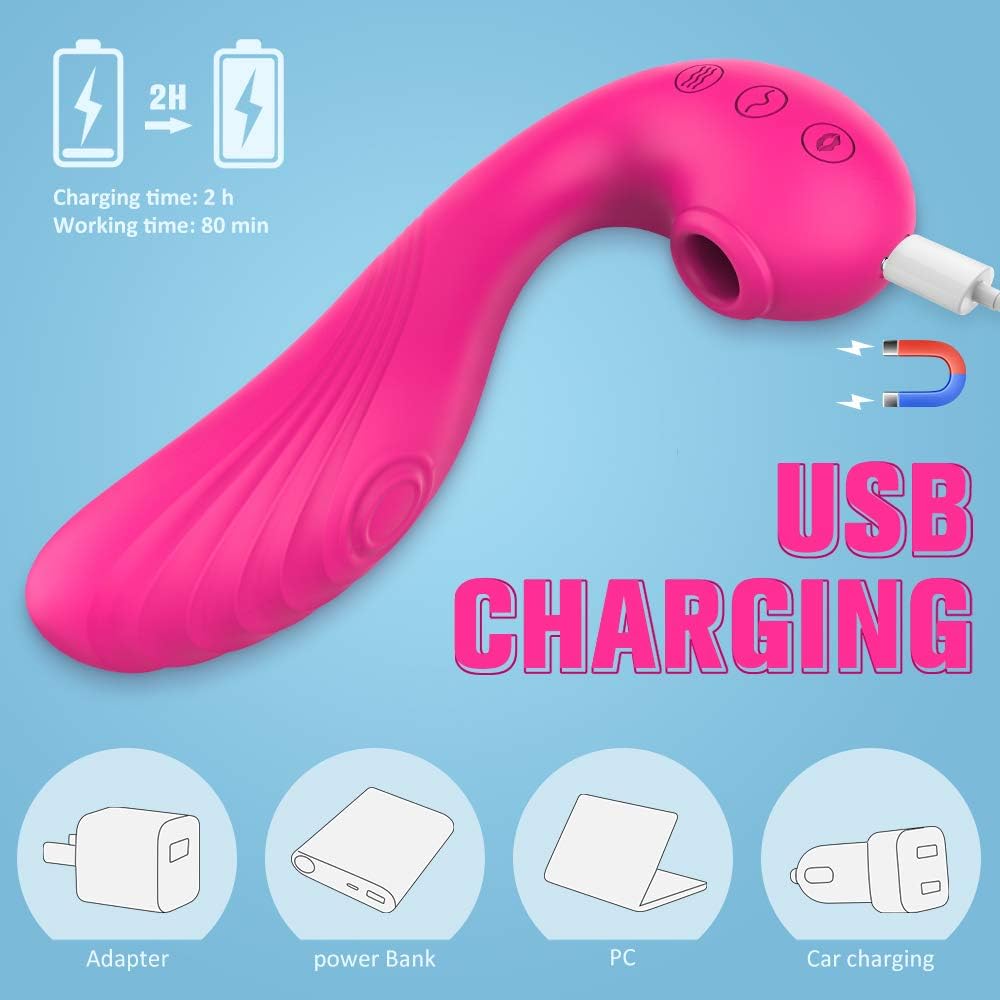 Sex Toys Vibrator for Women - Sucking Sex Toy Vibrator Adult Toy with 7 Dildo Vibration & 3 Clitoral Sucking Nipples Clitoral Sucker, G Spot Vibrators Clitoral Stimulator Couples Sex