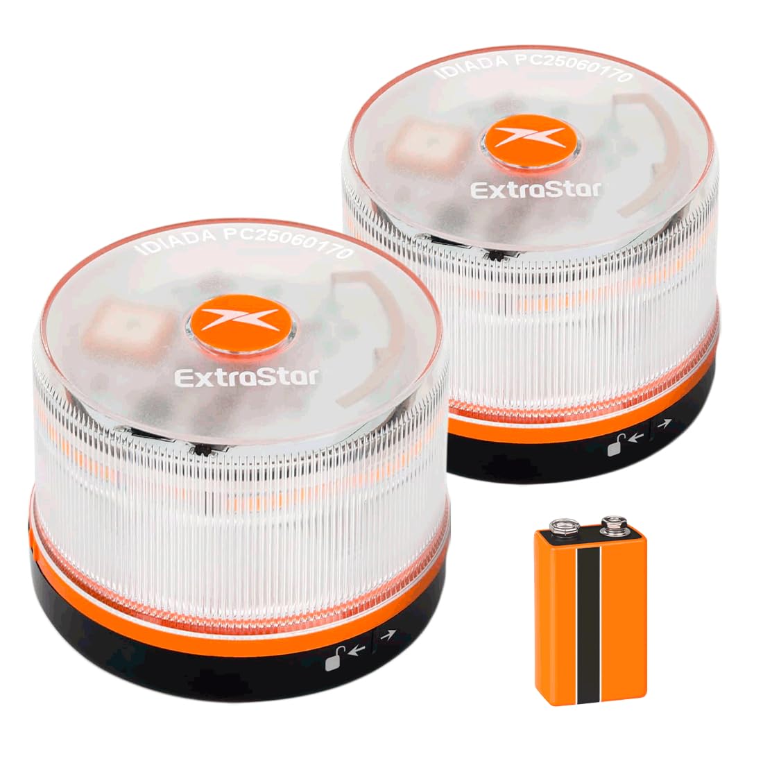 Acomoda Textil V16 DGT Approved Beacon with Geolocation and 360º High Intensity LED Signal for Maximum Road Safety during Breakdowns, Stops or Emergencies with Magnetic Base. (2 Units)