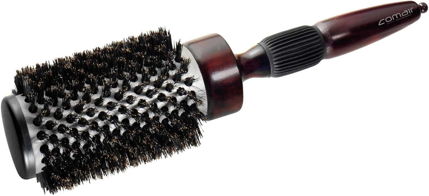 Comair 7000940 Round Brush Air Thermal Wooden Handle Including Pin Mixed Bristles 44/74 mm