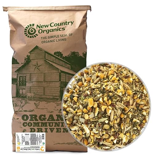 New Country Organics | Wheat-Free Chicken Feed 40lbs | Layer Feed for Laying Hens | Gluten-Free and Soy-Free | 17% Protein | Certified Organic and Non-GMO Chicken Food | 40 lbs