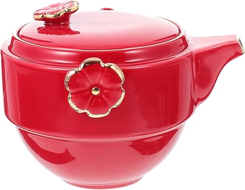 Miniatura 2 de Cabilock 1 Set of Ceramic Tea Cup Set Lucky Cat Ceramic Teapot Tea Strainer Porcelain Tea Cup with Shockproof Storage Case Portable Ceramic Tea Cup