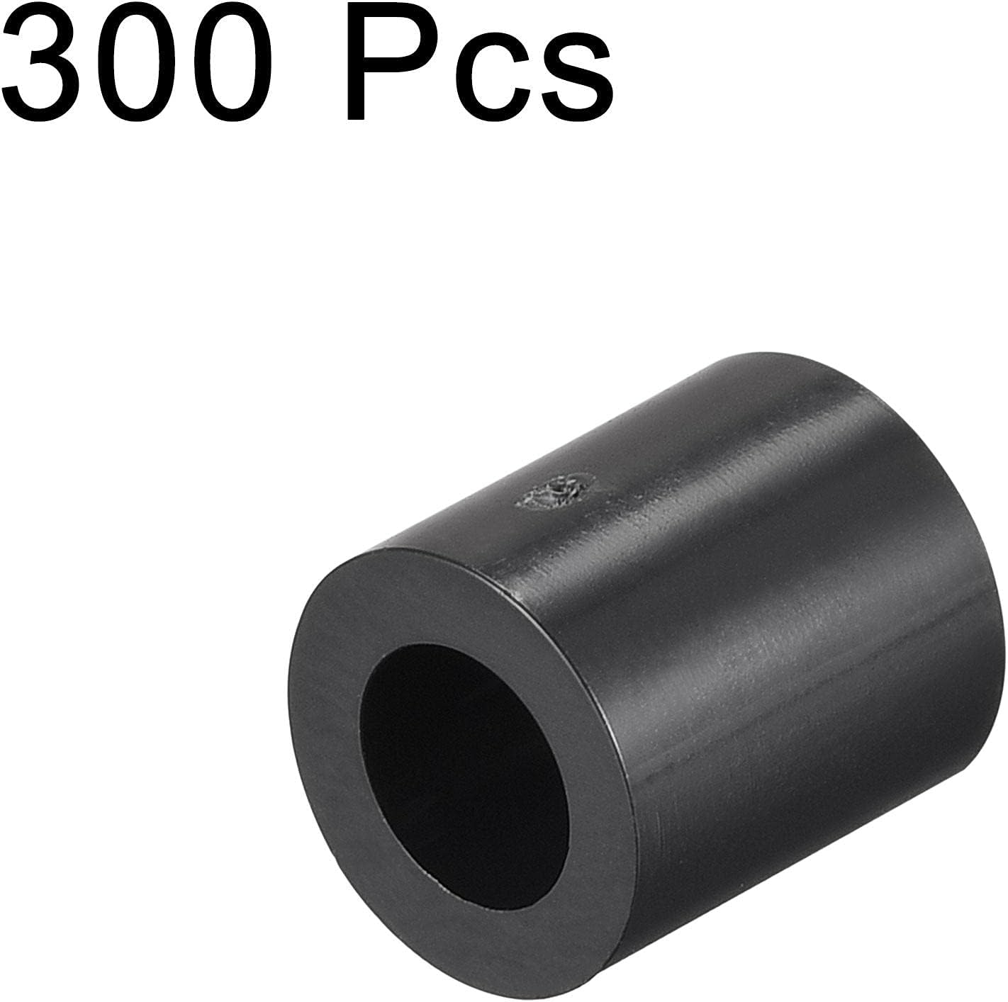 sourcing map ABS Round Spacer Washer ID 4.2mm OD 7mm L 8mm Plastic Standoff for 3D Printer TV Wall Mounting Electrical Outlet - Image 4