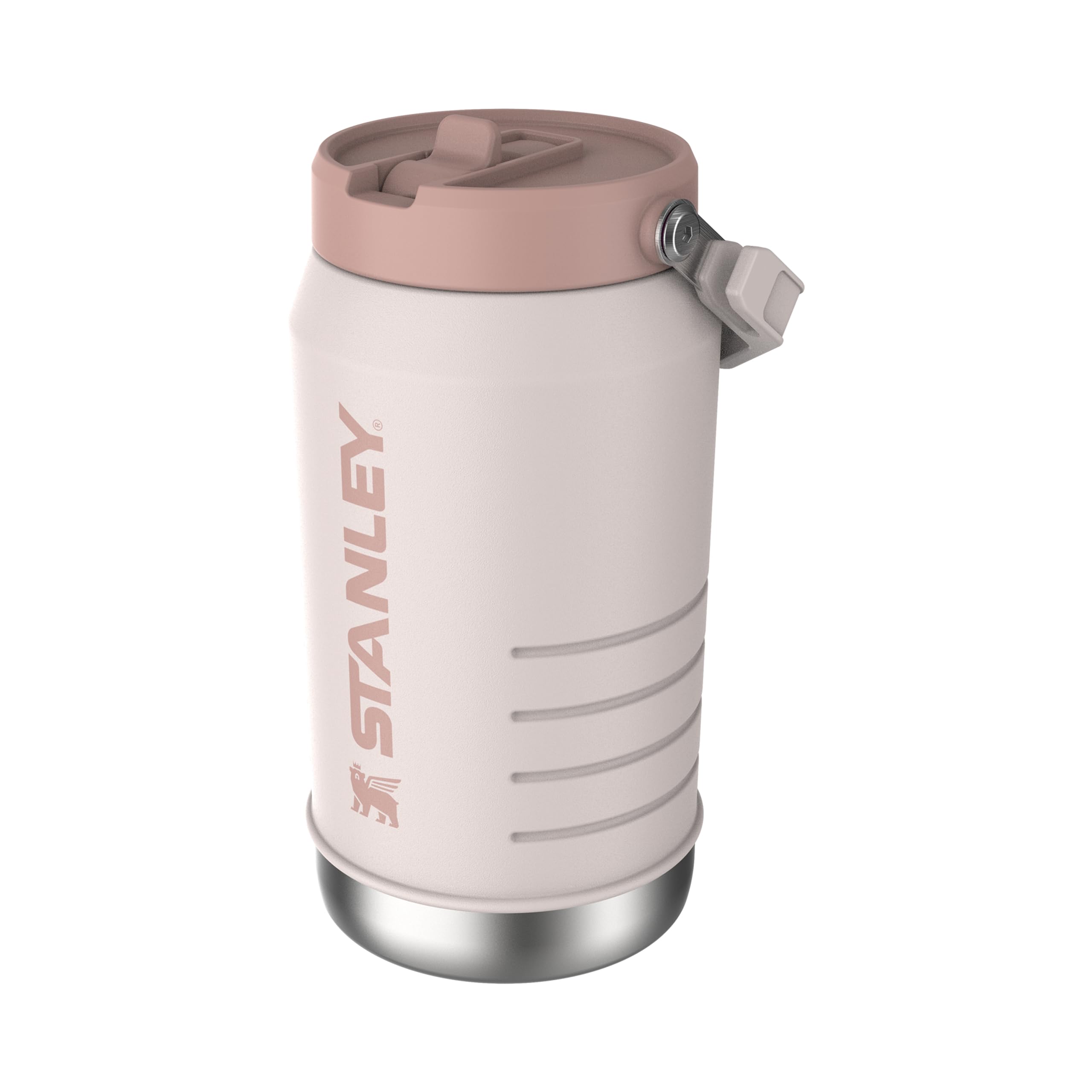 Stanley 1913 IceFlow Flip Straw 2.0 Jug 1.9L - Rose Quartz | Kühlt 20 Std. - 4 Tage eisgekühlt - Auslaufsicher - BPA-frei - Spülmaschinenfest