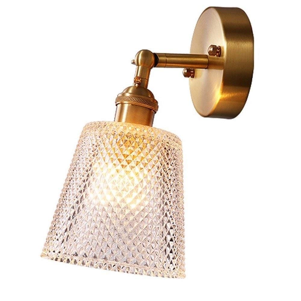 HPTHLY Wall Mounted Light Simplicity Wall Sconce Wall Lamp,Wall Light Wall Lantern Glass Lantern Brass E27 Edison Room Art Decor Fixtures Lighting Decoratio