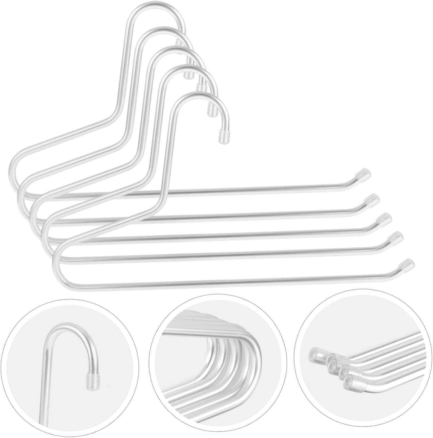 Multipurpose Pants Rack Aluminum Alloy Pants Hanger Space Saving Hangers for Men Skirt for Women