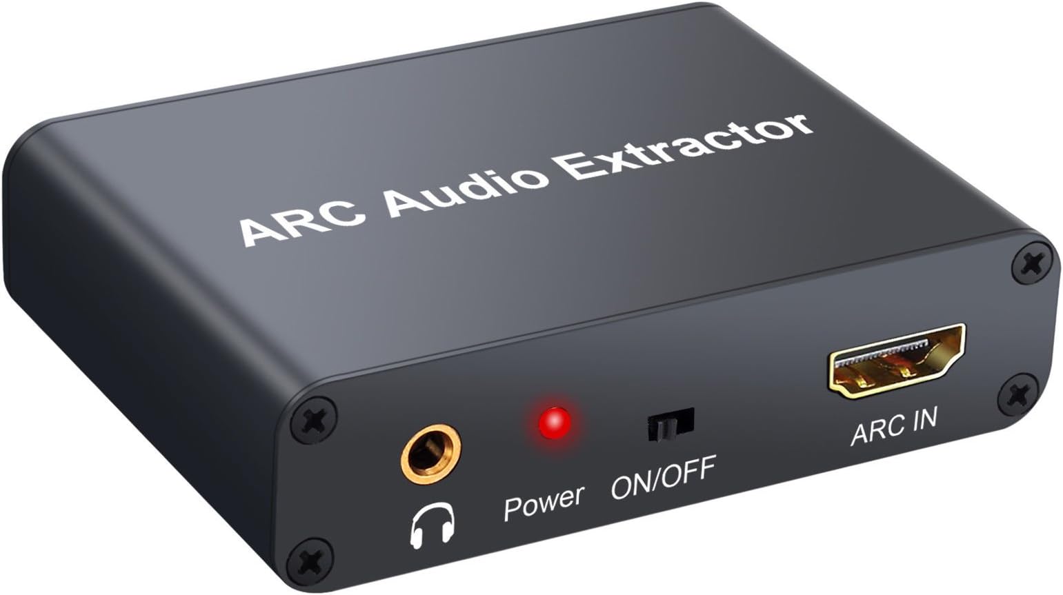 CAMWAY 192KHz HDMI ARC Audio Adapter Digital to Analog SPDIF RCA Converter Extractor 3.5mm Jack Audio Headphone Adapter for TV