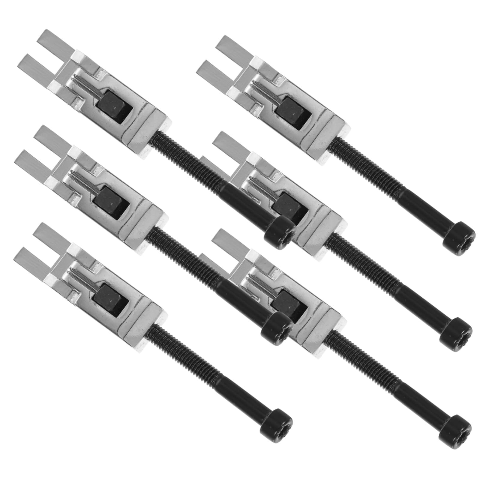 Totority 6pcs Metal Guitar Tremolo Bridge Saddles Double Locking Silver for Bridge Saddle Blocks
