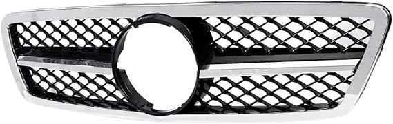 Chrome Front Bumper Grille Fit for Mercedes-Benz C-Class W203 2000-2006
