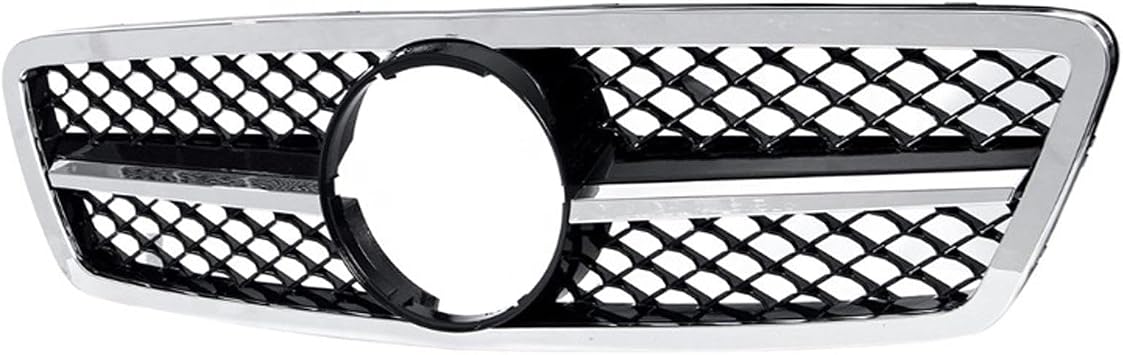 Chrome Front Bumper Grille Fit for Mercedes-Benz C-Class W203 2000-2006