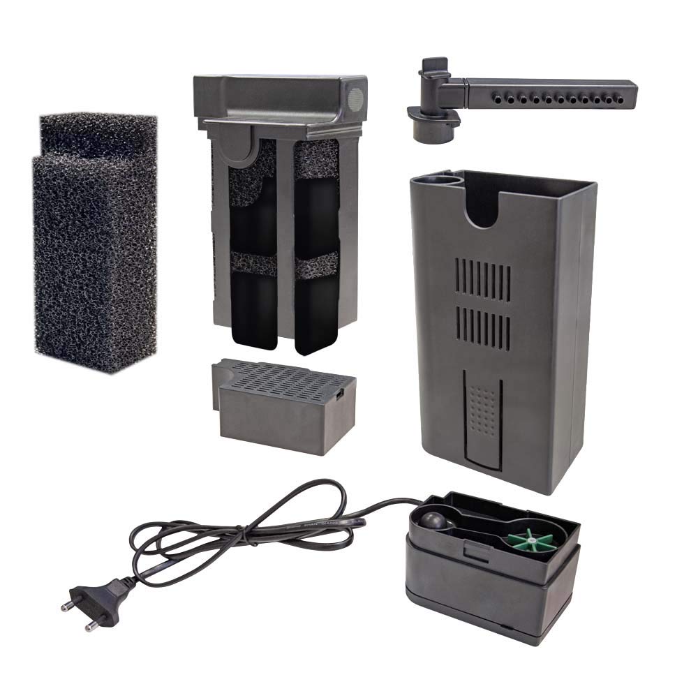 Dupla Perfect Clean Filter PC1 | Filtro Interno per acquari da 50 – 80 l | Filtro Acqua per acquari d'Acqua Dolce e Acqua Marina | Sistema di filtraggio Interno per filtraggio Meccanico e Biologico