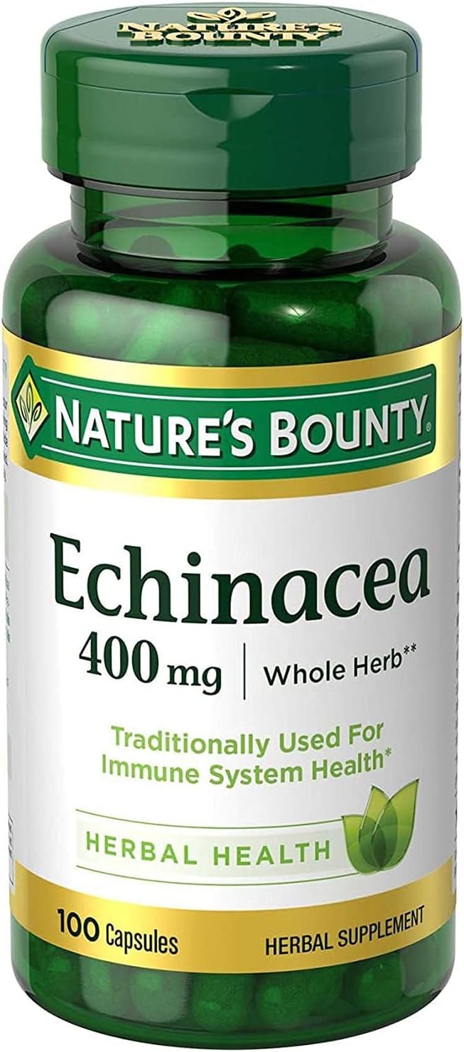 Nature's Bounty, Echinacea, 400 mg, 100 Capsules