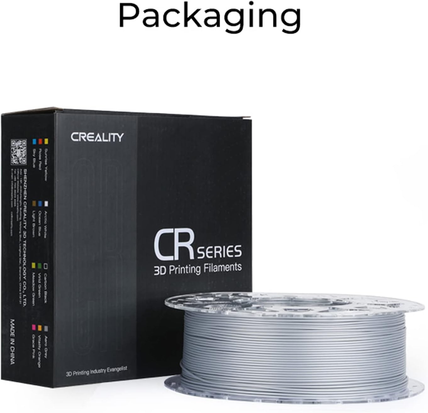 Irfora Ender-PLA Filament for Ender Series CR Series All FDM Printer Smooth High Toughness No Warp 1.75mm 1kg/2.2lbs Filament Dimensional Accuracy +/-0.03mm