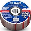 S&R Disco da Taglio Metallo 115 x 1 mm. Disco 115mm Smerigliatrice per taglio Ferro e Acciaio Inox - Disco per metallo ultra sottile 1 mm - 25pz