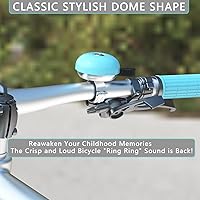 Vista 2 de Greallthy Campana de bicicleta clásica para adultos y niños, campana de bicicleta para manillar para adultos, accesorios de campana de bicicleta