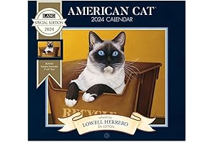 2024 American Cat Wall Calendar