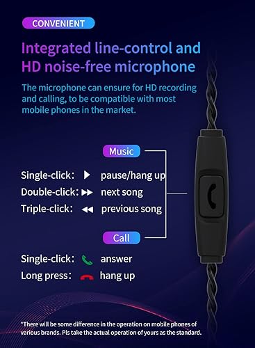 Miniatura 6 de KBEAR Storm - Auriculares profesionales con monitor intrauditivo para cantantes bateristas músicos bajos auriculares con cable personalizados IEM