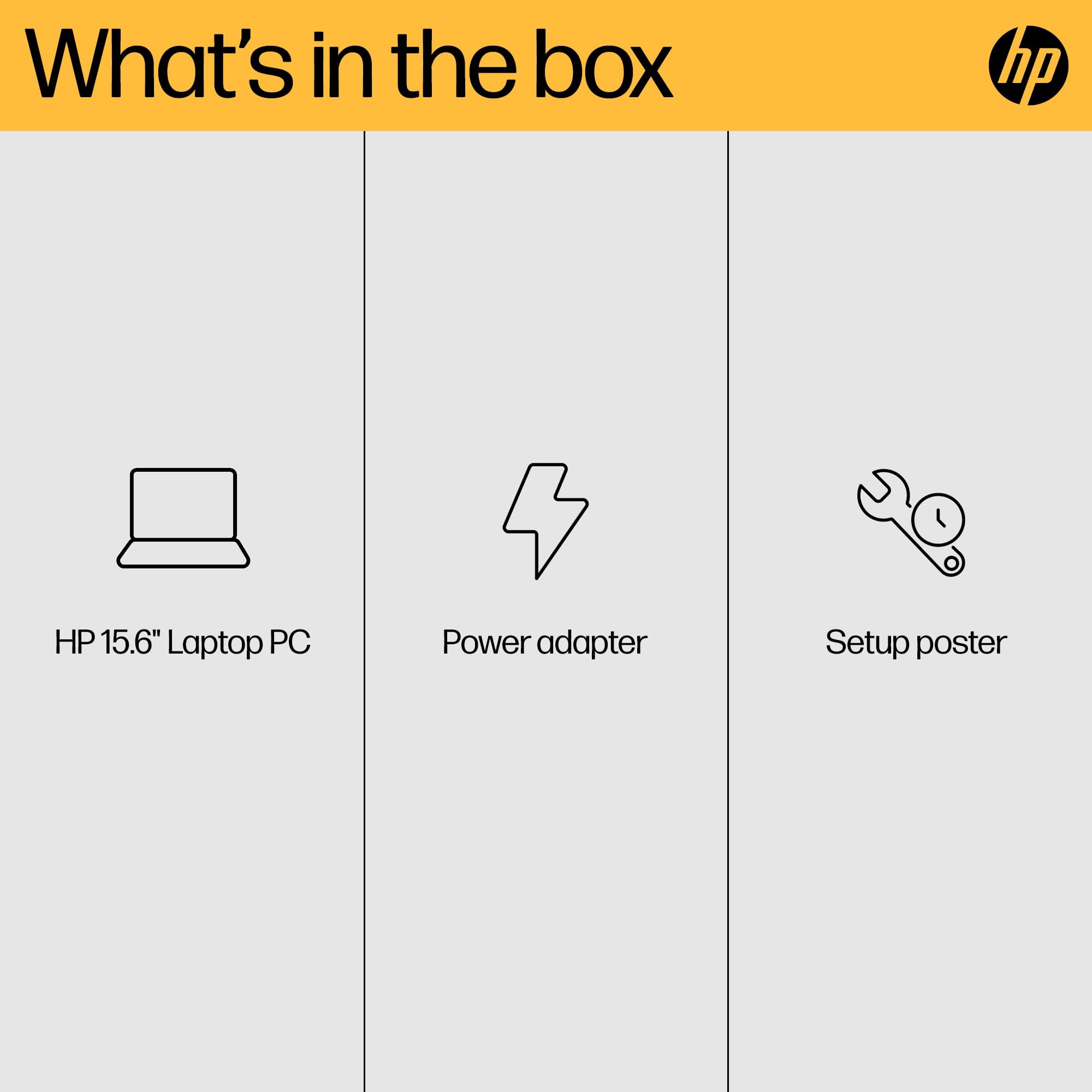 HP 15.6” Laptop | AMD Ryzen 5 7520U Processor | 16 GB RAM | 1 TB SSD | AMD Radeon Graphics | FHD Display | Up to 11.5 hrs battery | Dual Speakers | Windows 11 | Silver | 15-fc0002sa — view 9